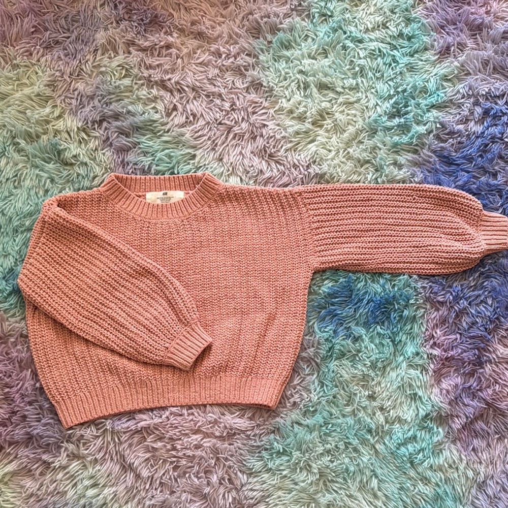 Girls Pink H & M Sweater